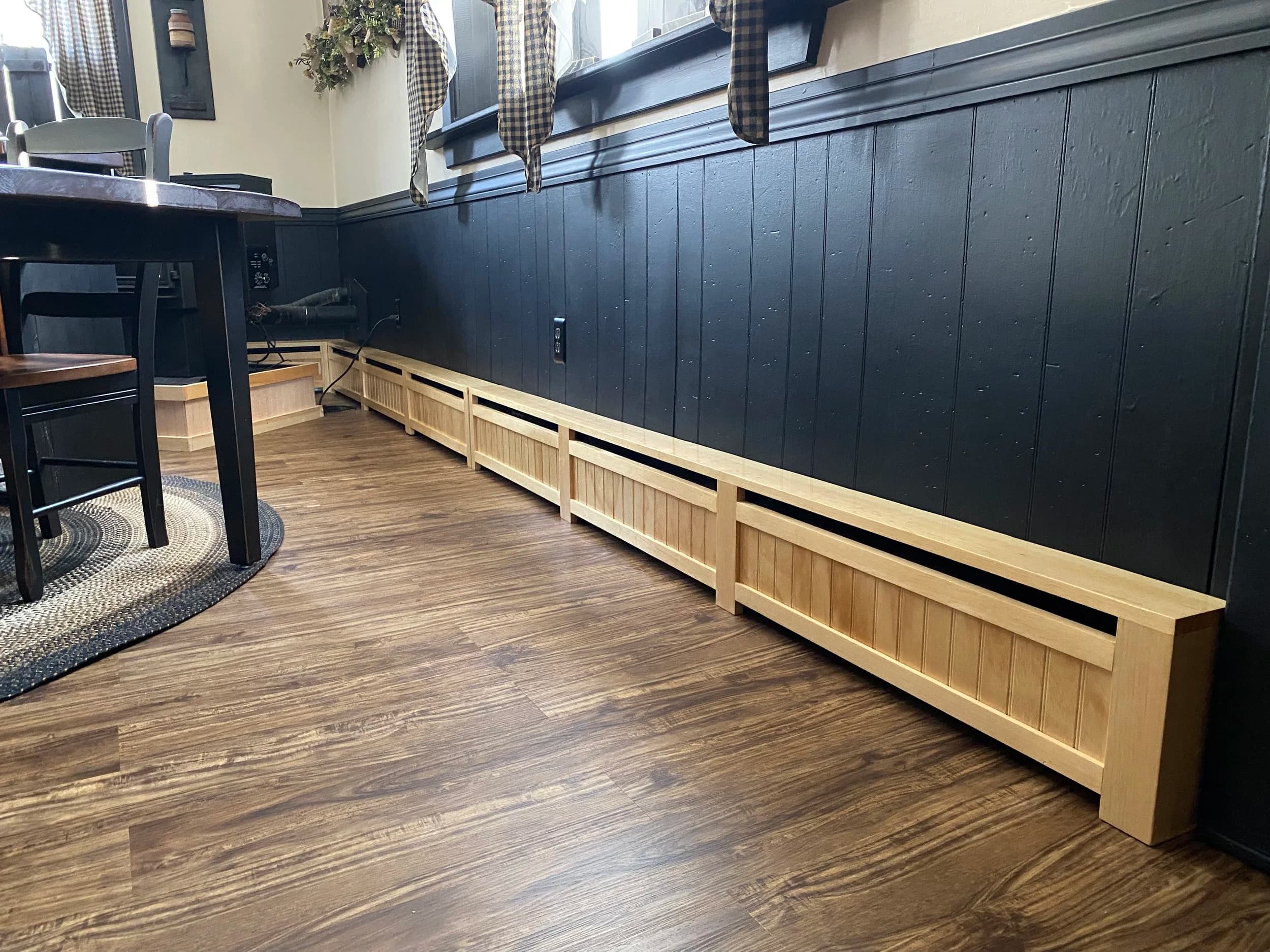 Custom baseboard cover