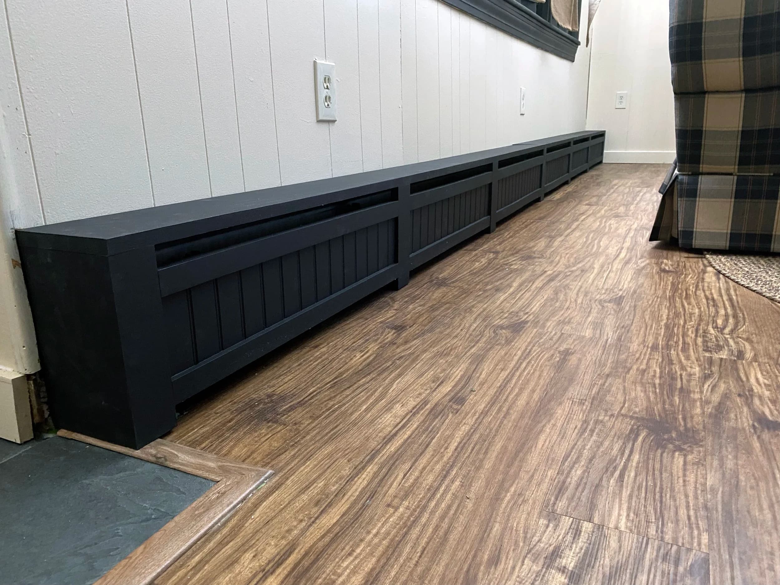 Custom baseboard cover