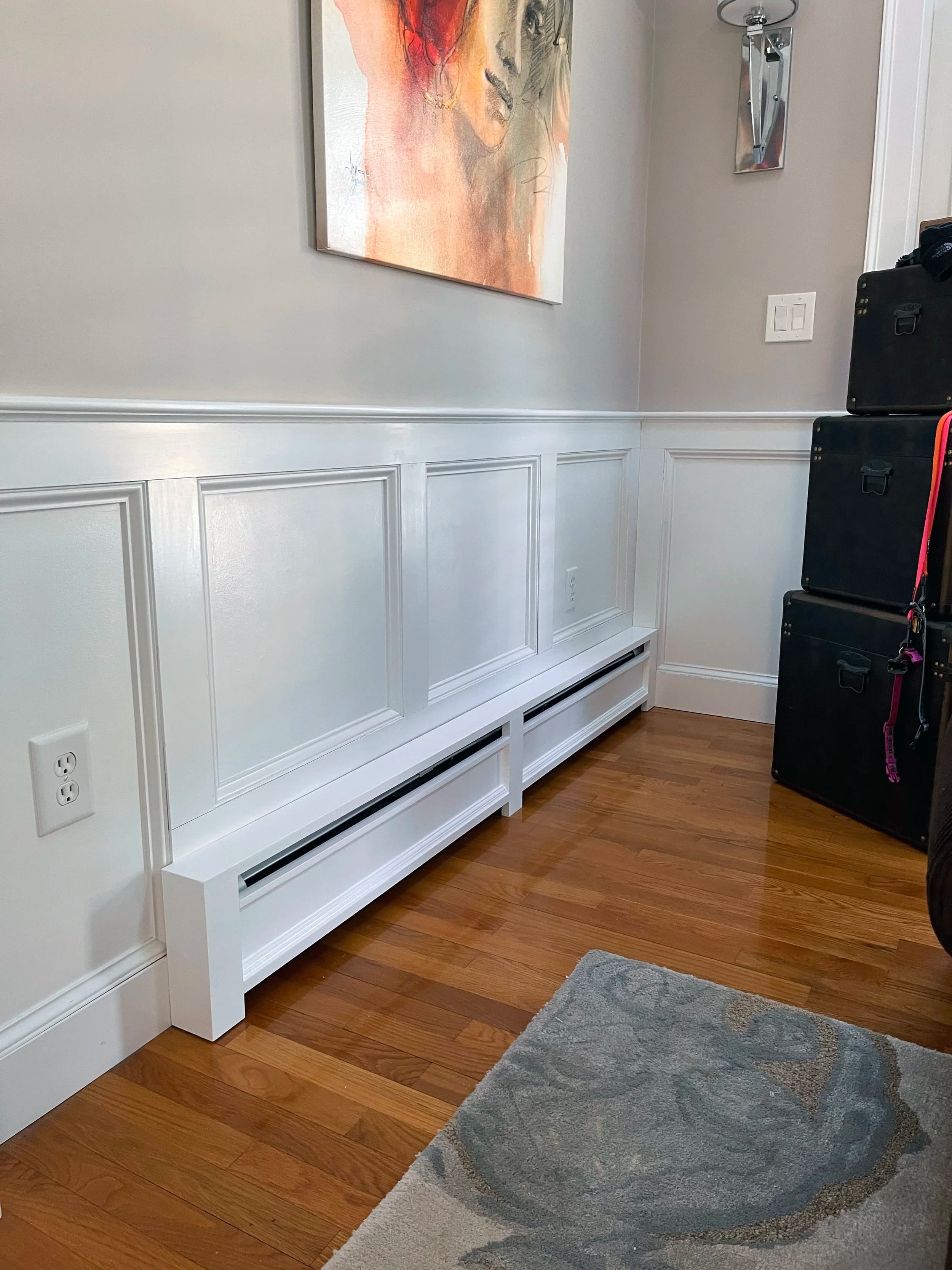 Custom baseboard cover