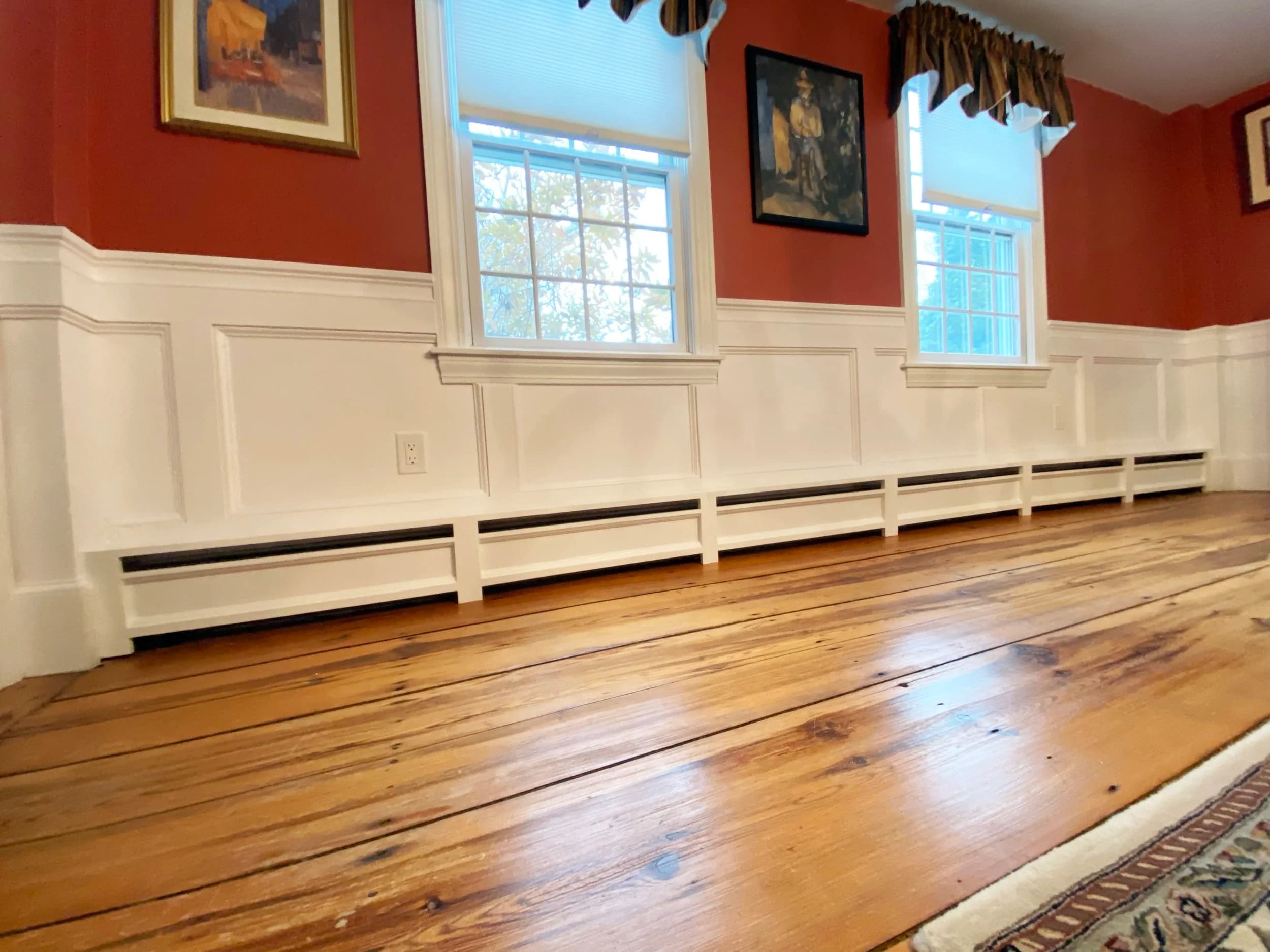 Custom baseboard cover