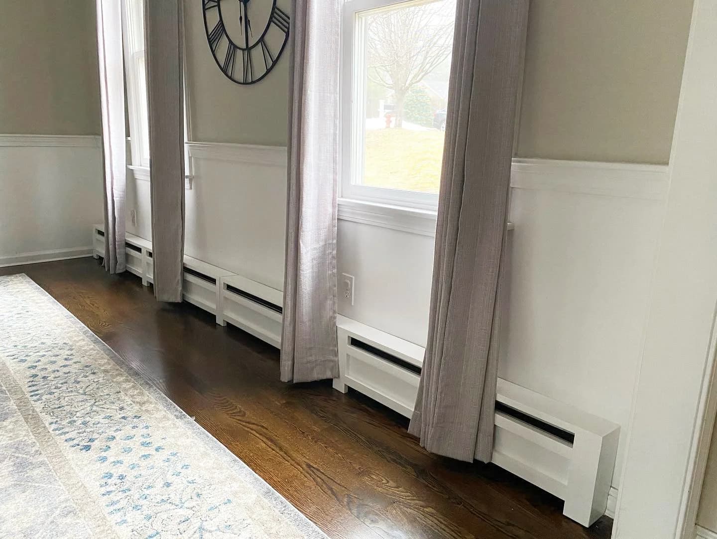 Custom baseboard cover