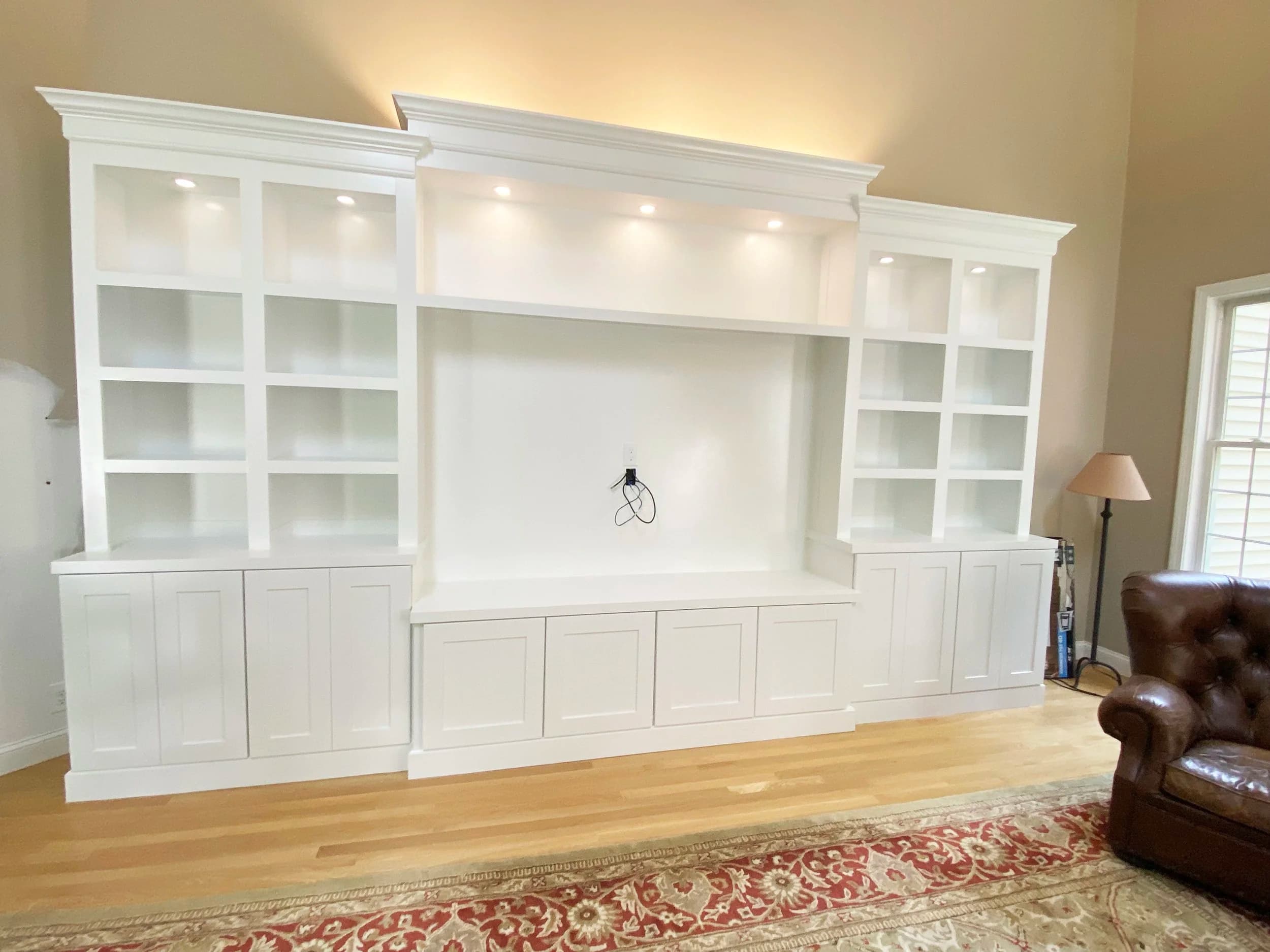 Detail of a hand-built cover in a designer's home